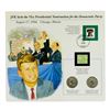 Image 3 : Group of (3) Kennedy Half Dollar Coin & Stamp Commemorative Sets