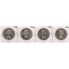 Image 1 : Lot of (4) 1958 Canada $1 Silver Dollar Coins