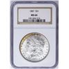Image 1 : 1887 $1 Morgan Silver Dollar Coin NGC MS64 Nice Toning