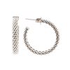 Image 2 : Tiffany and Company 18KT White Gold Somerset Mesh Hoop Earrings