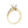 Image 4 : 14KT Yellow Gold 1.00 ctw Diamond Round Semi-mount Ring