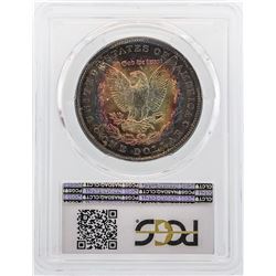 1886 $1 Morgan Silver Dollar Coin PCGS MS64 Amazing Toning