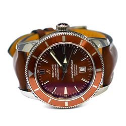 Breitling Mens Superocean Héritage Steel 46mm Bronze Dial Watch