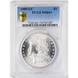 1885-CC $1 Morgan Silver Dollar Coin PCGS MS64+