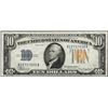 Image 1 : 1934A $10 North Africa WWII Emergency Issue Silver Certificate Note