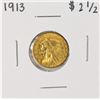 Image 1 : 1913 $2 1/2 Indian Head Quarter Eagle Gold Coin