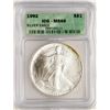 Image 1 : 1992 $1 American Silver Eagle Coin ICG MS69