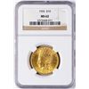 Image 1 : 1926 $10 Indian Head Eagle Gold Coin NGC MS62