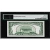 Image 2 : 1953B $5 Silver Certificate Note Fr.1657 PMG Gem Uncirculated 65EPQ