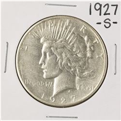 1927-S $1 Peace Silver Dollar Coin