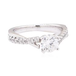 14KT White Gold 0.89 ctw Diamond Wedding Ring