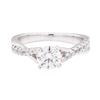 Image 2 : 14KT White Gold 0.89 ctw Diamond Wedding Ring