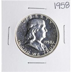 1958 Proof Franklin Half Dollar Coin