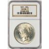 Image 1 : 1922 $1 Peace Silver Dollar Coin NGC MS64