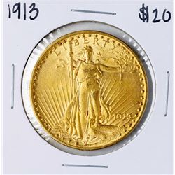 1913 $20 St. Gaudens Double Eagle Gold Coin
