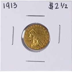 1913 $2 1/2 Indian Head Quarter Eagle Gold Coin
