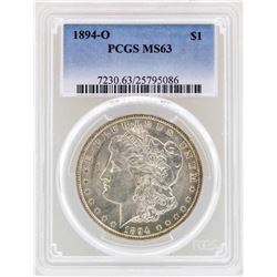 1894-O $1 Morgan Silver Dollar Coin PCGS MS63