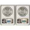 Image 2 : Lot of (2) 2014 $1 American Silver Eagle Coins NGC MS69 First Releases