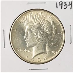 1934 $1 Peace Silver Dollar Coin