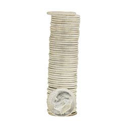 Roll of (50) 1957 Brilliant Uncirculated Roosevelt Dimes