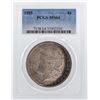 Image 1 : 1885 $1 Morgan Silver Dollar Coin PCGS MS64 Amazing Toning