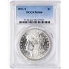 Image 1 : 1881-S $1 Morgan Silver Dollar Coin PCGS MS64