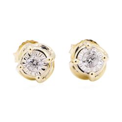 14KT Yellow Gold 0.30 ctw Diamond Stud Earrings