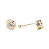 Image 2 : 14KT Yellow Gold 0.30 ctw Diamond Stud Earrings