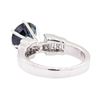 Image 3 : 14KT White Gold 3.14 ctw Sapphire And Diamond Ring