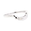 Image 1 : 14KT White Gold Curved Band