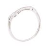 Image 4 : 14KT White Gold Curved Band