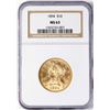 Image 1 : 1894 $10 Liberty Head Eagle Gold Coin NGC MS63