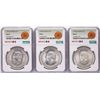 Image 1 : Lot of 1951Mo-1953Mo Mexico 5 Pesos Silver Coins NGC MS63