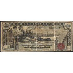 1896 $1 Educational Silver Certificate Note