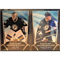 2016-17 Upper Deck Instant Impression X 2 Jake Allen