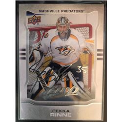 2014-15 MVP Silver Script Pekka Rinne Card #268