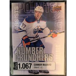 2016-17 Upper Deck Number Crunchers Connor Mcdavid