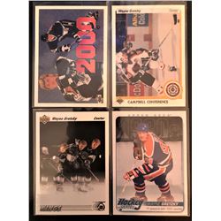 Wayne  Gretzky 4 Card Lot 1991-92 Upper Deck #437,