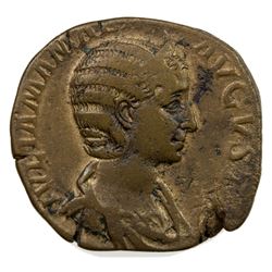 ROMAN EMPIRE: Julia Mammaea, 222-235, AE sestertius (15.79g). F