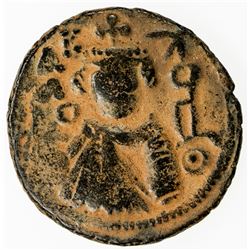 ARAB-BYZANTINE: AE fals, Emesa/Hims, ND, A-3524, W-65, imperial bust type, VF, Rare