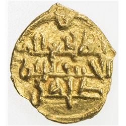 SAFFARID: al-Husayn b. Tahir, 3rd reign, 980-982+, AV fractional dinar (0.96g), Sijistan, AH3xx. EF