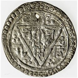 NEPAL: PATAN: Riddhi Narasimha, 1715-1717, AR 1/4 mohar (1.31g), ND. VF