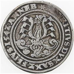 SAXONY-ERNESTINE LINE: Johann Friedrich I & Moritz, 1541-1547, AR 1/2 guldengroschen (14.32g), Annab