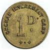 Image 1 : ISLE OF MAN: penny token (2.73g), ND (1941). EF