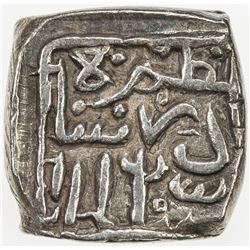 KASHMIR: Nazuk (Nadir) Shah, 2nd reign, 1540-1546, AR sasnu (6.17g), Kashmir, AH842 (frozen). VF-EF