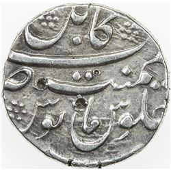 MUGHAL: Aurangzeb, 1658-1707, AR rupee (11.41g), Kabul, ND. EF