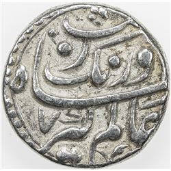 MUGHAL: Aurangzeb, 1658-1707, AR rupee, Bhakkar, AH1074 year 7. VF-EF