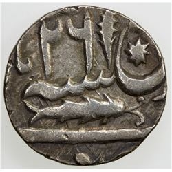 AWADH: Brijis Qadr, 1857-1858, AR rupee (11.15g), Suba, AH"1229" year "26". EF