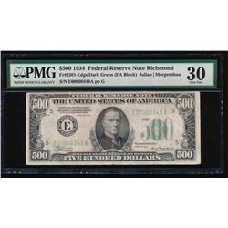1934 $500 Richmond Federal Reserve Note PMG 30