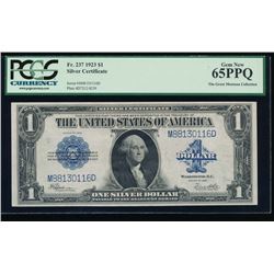 1923 $1 Silver Certificate PCGS 65PPQ